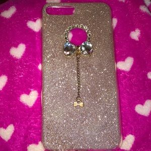 Gold Glittery iPhone 7/8 plus Case